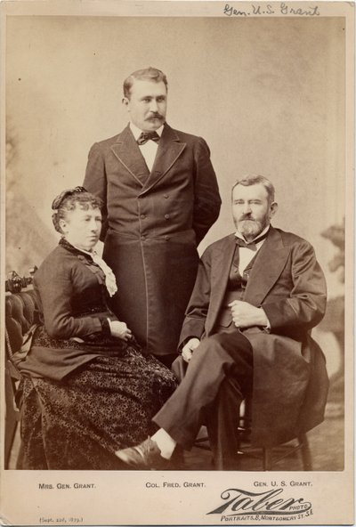 Julia T (Dent) Grant (1826-1902); Ulysses Simpson Grant (1822-85), Generale dell